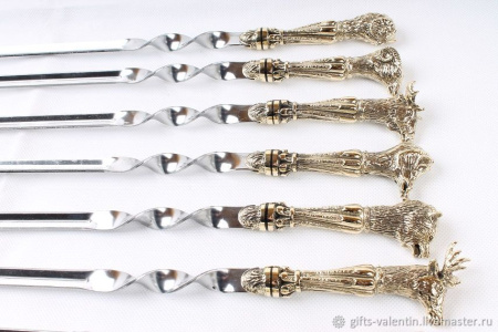 Набор шампуров с декоративным литьем "Восточная сказка" (6 шт)
